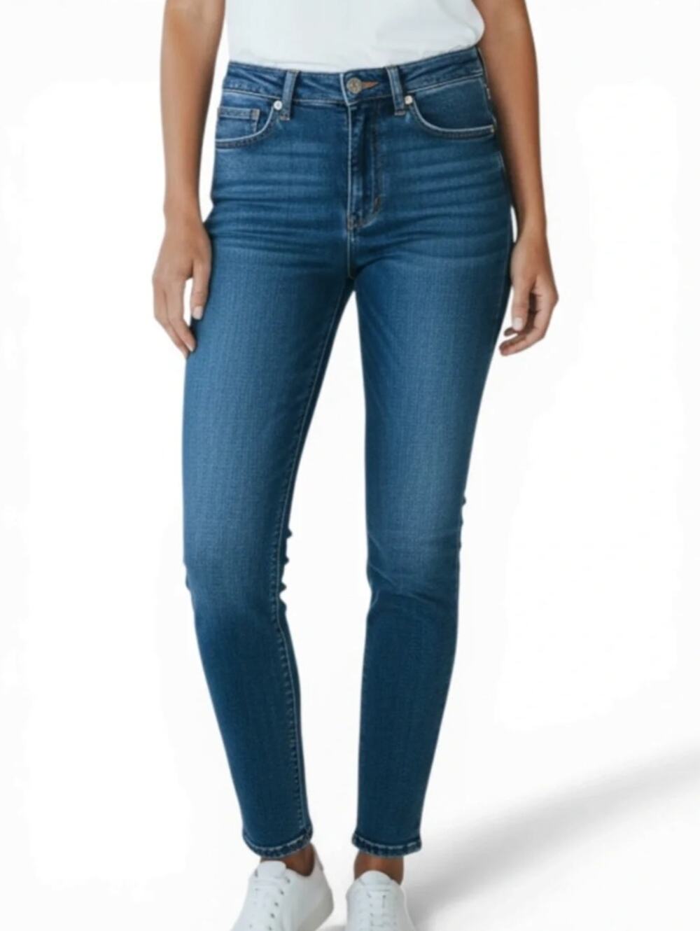 J Brand Alana Skinny Jeans 31 Blue Mid Rise Stretch Ankle Denim Casual